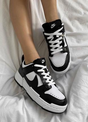 🖤стильні жіночі кросівки nike sb dunk low black/white / найк сб данк демісезонні на весну, літо, осінь / женские кроссовки данки кеды