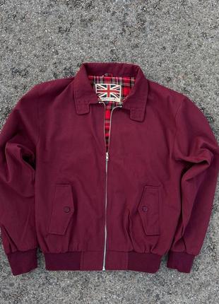 Куртка harrington classic класичний харік харик класичний з кліткою