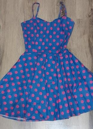 Яркий костюм в горошек, платье и пиджак, продажа по отдельности