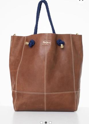 Кожаная сумка pe jeans star bag