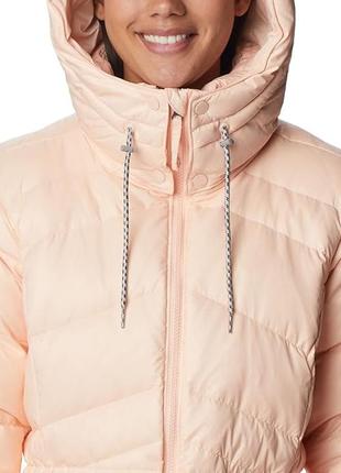 Пуховик зимняя длинная женская куртка columbia women's icy heights ii down mid jacket4 фото