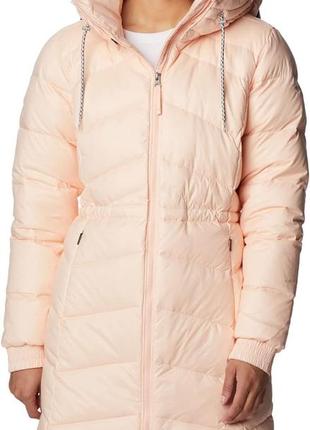 Пуховик зимняя длинная женская куртка columbia women's icy heights ii down mid jacket