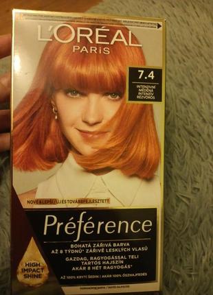 Фарба l'oréal 7.4