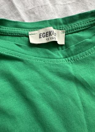 Детская зеленая майка топ/майка топ для девочки 4