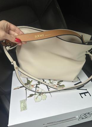 Сумка loewe кожа