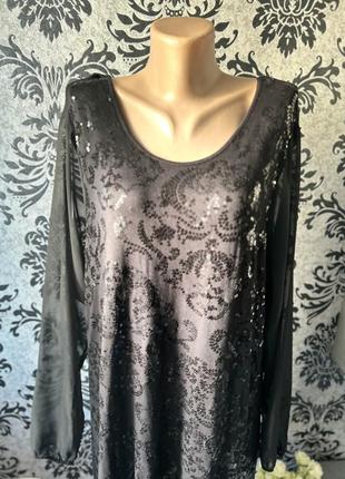 Платье в пайетки большого размера3 фото
