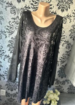 Платье в пайетки большого размера2 фото