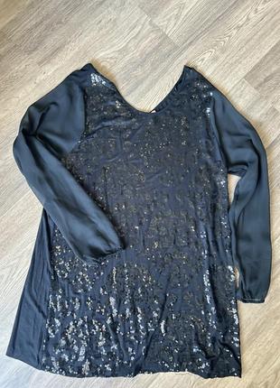 Платье в пайетки большого размера9 фото