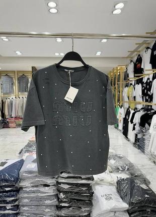 Брендовая футболка miu miu