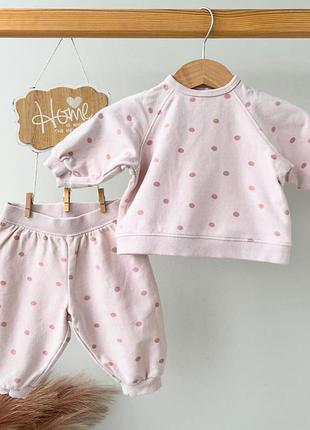 Мягкий костюмчик от zara (1-3 мес)