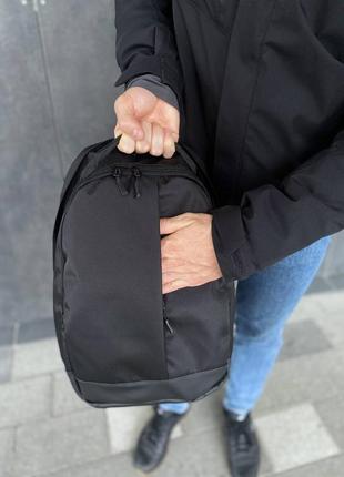 Рюкзак унісекс, чорний, місткий6 фото