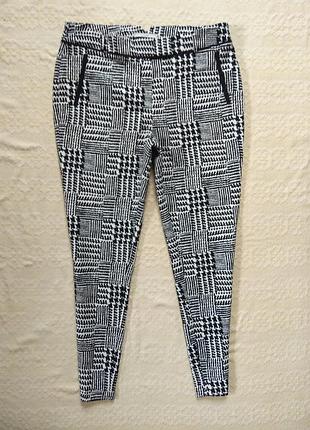 Зауженные брендовые штаны брюки с высокой талией george, 12 размер.