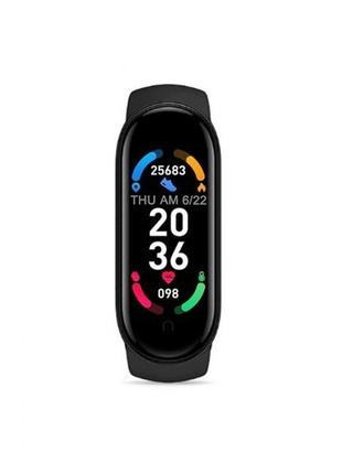 Фітнес браслет fitpro smart band m6 (смарт годинник, пульсоксиметр, пульс). колір: чорний9 фото