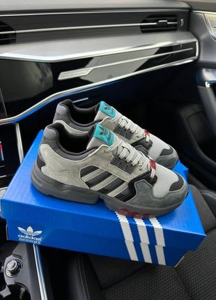 3 кольори🌈 мужские кроссовки в стиле adidas zx torsion адедас / демисезонные / летние, осенние / замша, сетка / черные, белые, серые