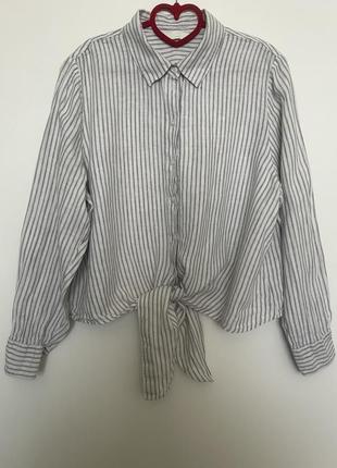 H&m zara cos сорочка блузка  з льону2 фото