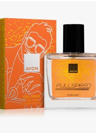 Туалетна вода avon full speed 30 мл цитрусовий аромат для чоловіків туалетна вода чоловіча легкий аромат