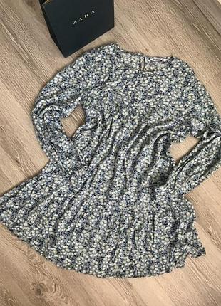 Нежное легкое вискозное платье zara