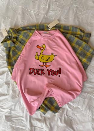 Футболка женская оверсайз принт прикол кулир2 фото