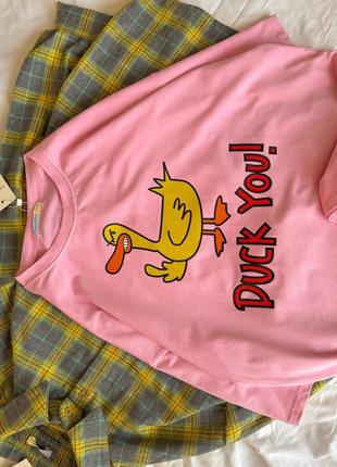 Футболка женская оверсайз принт прикол кулир5 фото