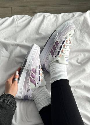 Жіночі кросівки фіолетові adidas wmns adi2000 'silver violet'10 фото