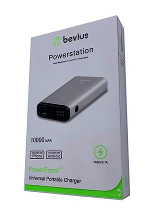 Повербанк bevius 10000 mah power bank сірий3 фото