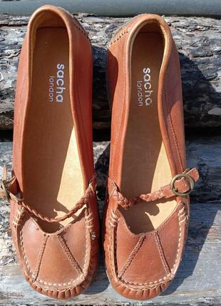 Туфли кожаные sacha london. стелька 24 см.