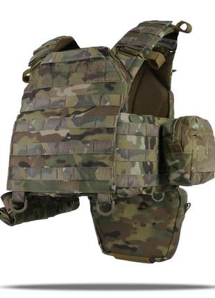 Плитоноска cen.2 cordura1000d nir мультикам+ 4 підсумків та балістичні пакети 1 класу4 фото