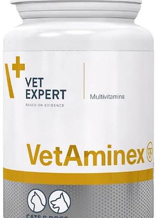 Комплекс вітамінів і мінералів vetexpert vetaminex для котів і собак 60 капсул