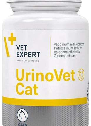 Харчова добавка vetexpert urinovet cat для підтримання сечовидільної фунції у котів 45 капсул