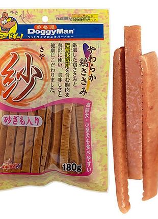 Doggyman soft chicken strip gizzard доггімен курячі палички з курячими шлунками ласощі для собак