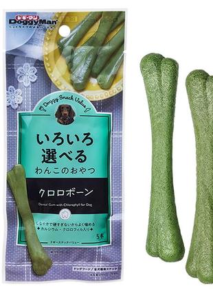 Doggyman green dental bone доггімен кістка для чищення зубів жувальні ласощі для собак