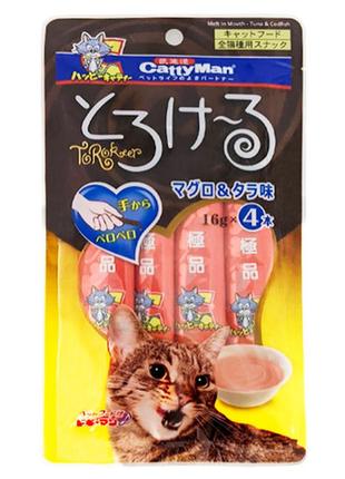 Cattyman tuna&codfish кэттимен вкуснейшие тунец треска жидкое лакомство для котов
