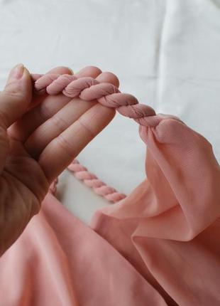 Красивое платье сарафан длинная в персиковом оттенке от boohoo boutigue4 фото