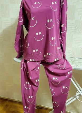 (л) прикольная пижама/костюм для дома от next2 фото