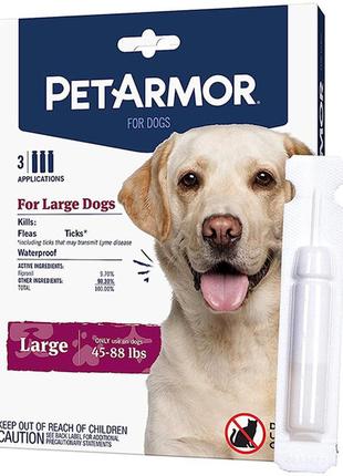Petarmor large петармор капли от блох, клещей, вшей для собак 20-40кг, 2.68мл