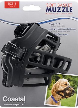 Coastal soft basket muzzle костал софт баскет мазл силиконовый намордник для собак