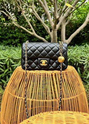 Сумка кожаная в стиле сунель chanel
