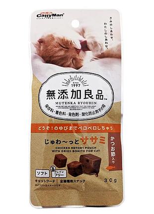 Cattyman chicken bonito кеттімен кубики з куркою та макреллю ласощі для котів