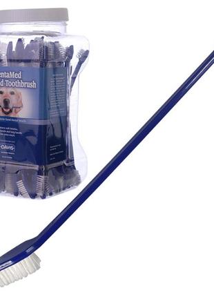 Davis dentamed dual-end toothbrush девіс зубна щітка для собак і котів