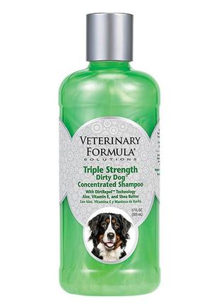Veterinary formula triple strength ветеринарна формула потрійна сила брудовідштовхувальний шампунь для собак і котів