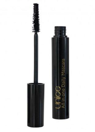 Тушь для ресниц unice all in one daily mascara, 10 мл
