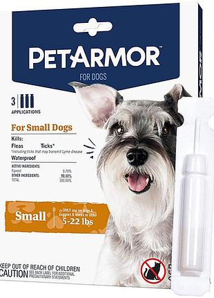Petarmor small петармор капли от блох, клещей, вшей для собак 2.2-10кг, 0.67мл