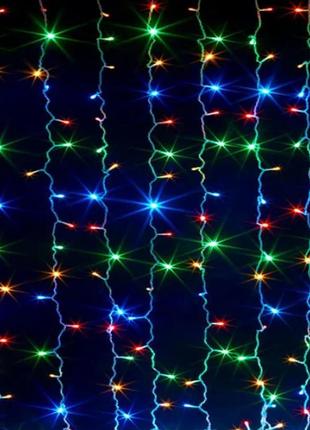 Гирлянда водопад 240 led, размер 2х2м мультицвет rd-080 shop
