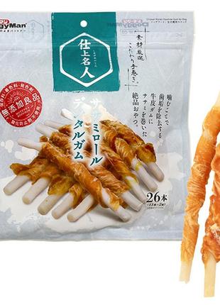 Doggyman chicken fillet dental gum доггімен в’ялена курка жуйка 12 см, ласощі для собак