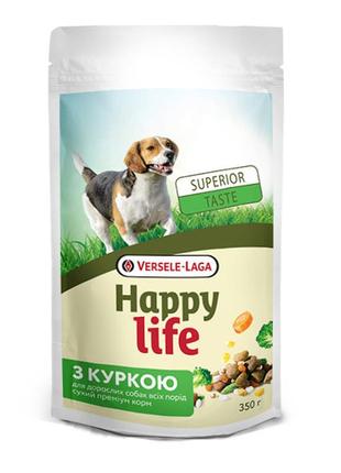 Happy life adult dinner with chicken хеппи лайф ужин курица с овощами сухой премиум корм для собак всех пород