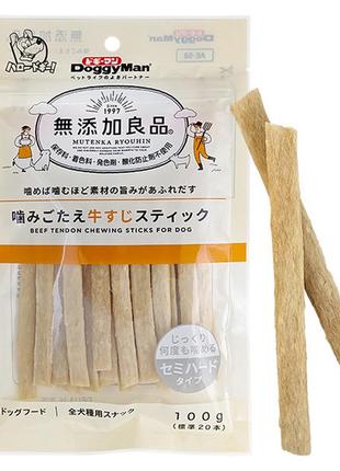 Doggyman beef tendon sticks доггімен яловиче сухожилля жувальні ласощі для собак