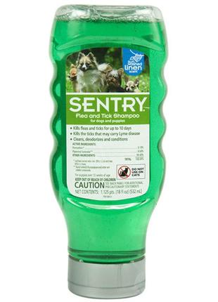 Sentry sunwashed linen shampoo сентрі сонячний льон шампунь від бліх і кліщів для собак