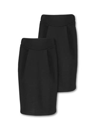 Черная школьная юбка tu для девочки 10 лет, 140 см2 фото