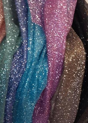 Серебряные перчатки, глиттерные перчатки