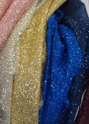 Серебряные перчатки, глиттерные перчатки